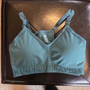 Kindred Bravely. Hands-Free Pumping & Nursing Sports Bra. M. Teal. Never Worn